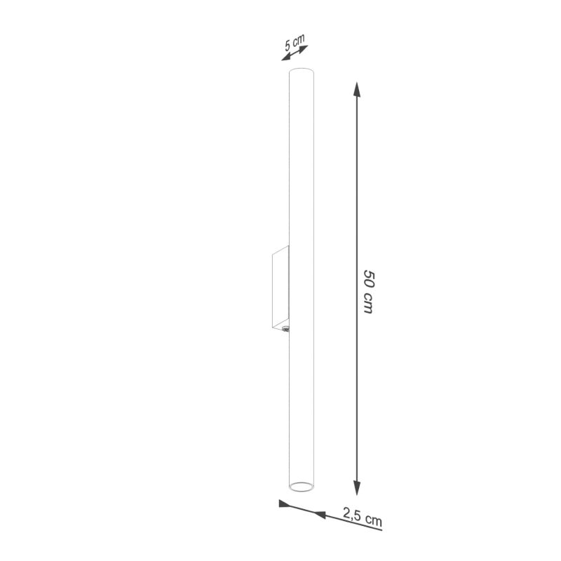 Kinkiet Sollux Lighting PASTELO 2 ochra czerwona 1 szt.