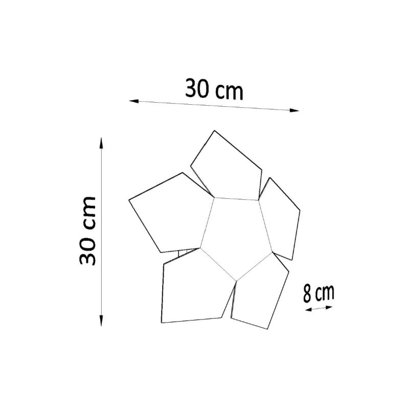 Kinkiet Sollux Lighting PENTA biały 1 szt.