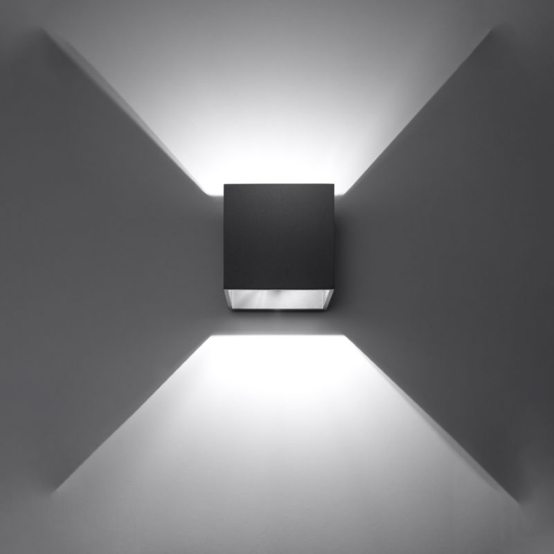 Kinkiet Sollux Lighting QUAD 1 czarny 1 szt.