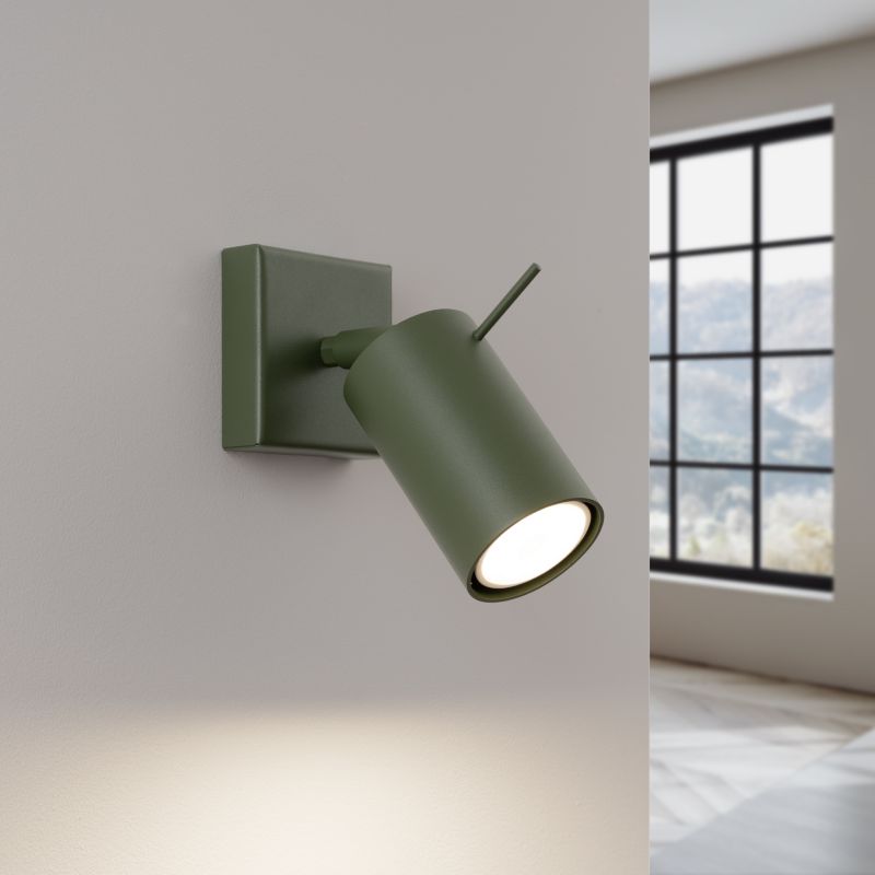Kinkiet Sollux Lighting RING zielony oliwkowy 1 szt.