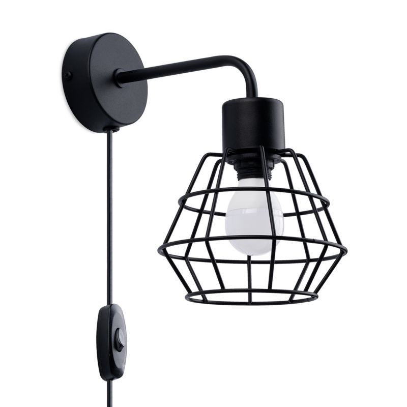 Kinkiet Sollux Lighting SUBA czarny 1 szt.