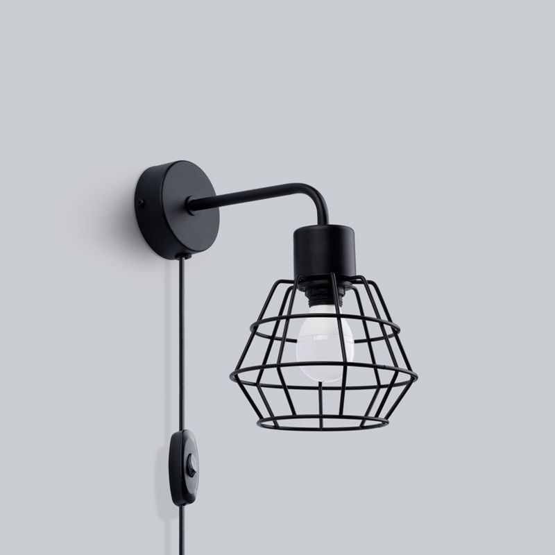 Kinkiet Sollux Lighting SUBA czarny 1 szt.