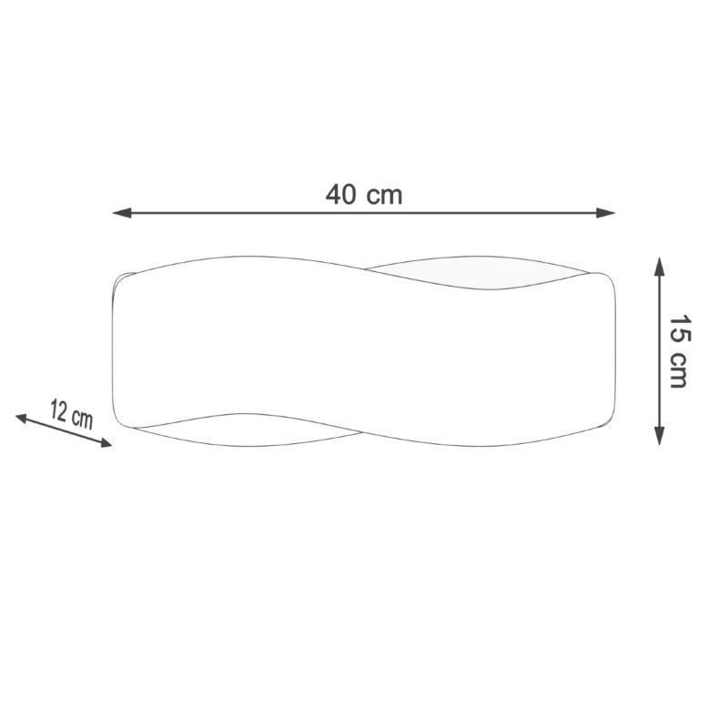 Kinkiet Sollux Lighting TILA 40 biały 1 szt.