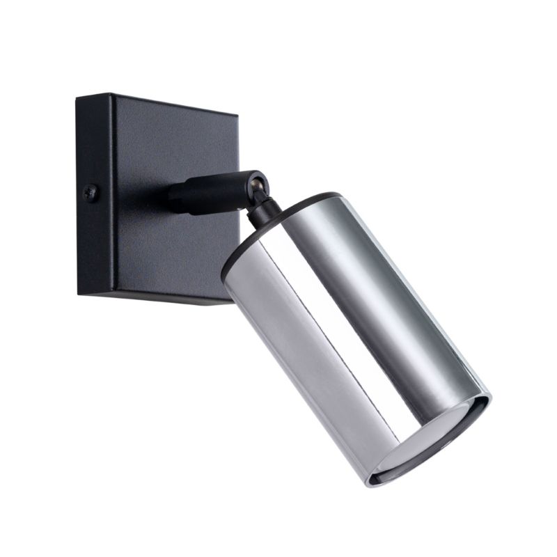 Kinkiet Sollux Lighting WINX czarny/chrom 1 szt.