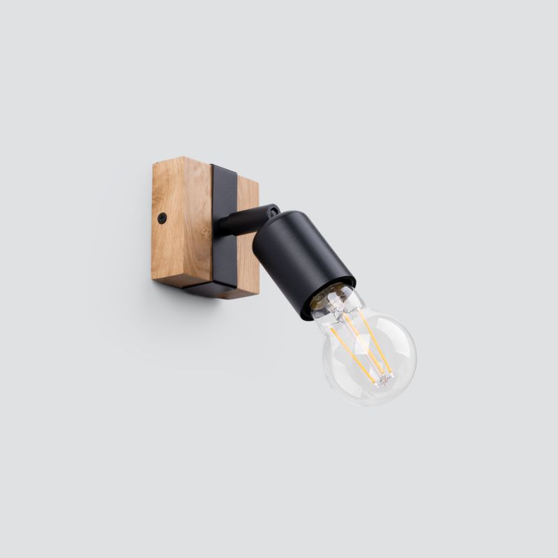Kinkiet Sollux Lighting ZUCA czarny 1 szt.