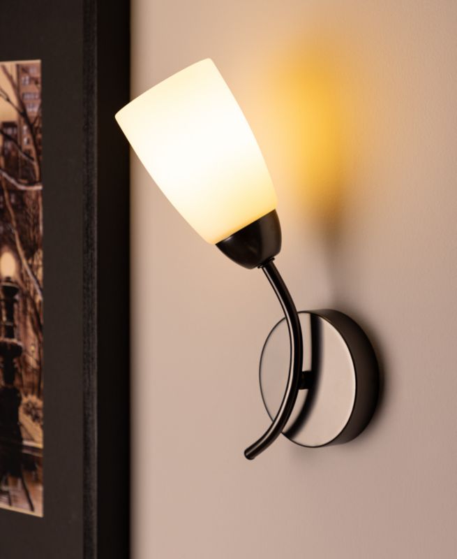 Kinkiet SPOT Light  1xE14 Max.40W Eleganckie Połączenie Grafitu i Bieli w Industrialnym Designie, 1 szt.