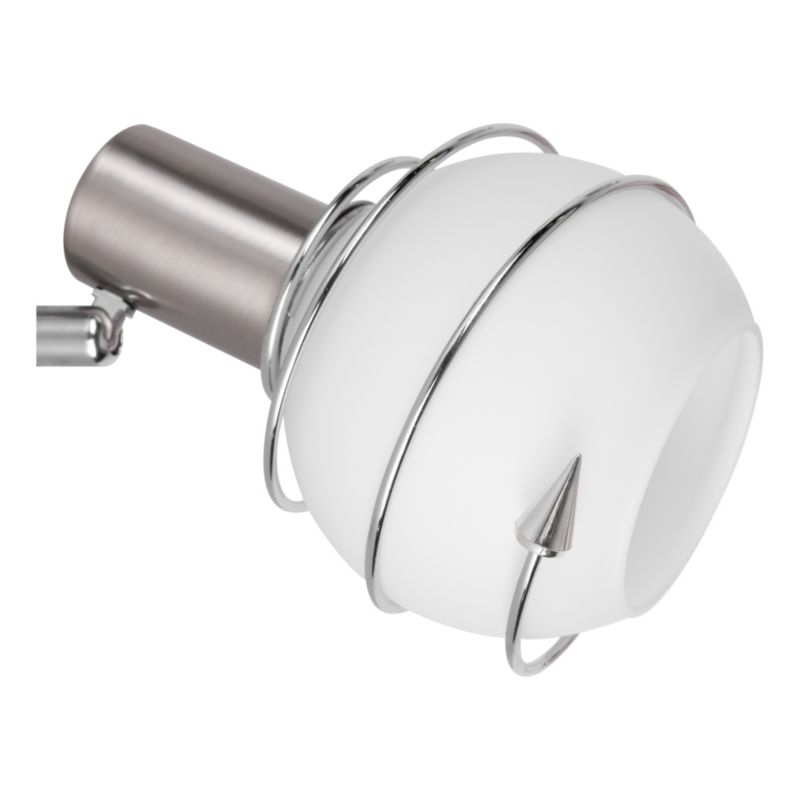 Kinkiet SPOT Light  1xE14 Max.40W Połączenie Satyny i Białego Szkła, Polski Producent, 1 szt.