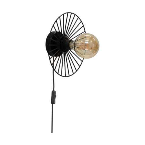 Kinkiet SPOT Light 1xE27 Max.25W Elegancki Czarny Klosz w Minimalistycznym Stylu, Polski Producent, 1 szt.