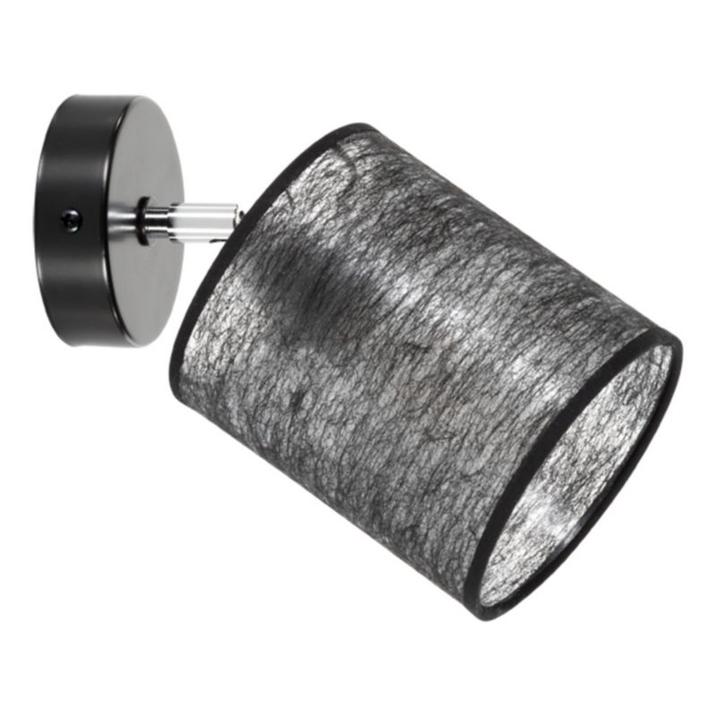 Kinkiet SPOT Light 1xE27 Max.25W Eleganckie Połączenie Czerni z Czarnym Abażurem, Polski Producent, 1 szt.