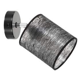 Kinkiet SPOT Light 1xE27 Max.25W Eleganckie Połączenie Czerni z Czarnym Abażurem, Polski Producent, 1 szt.