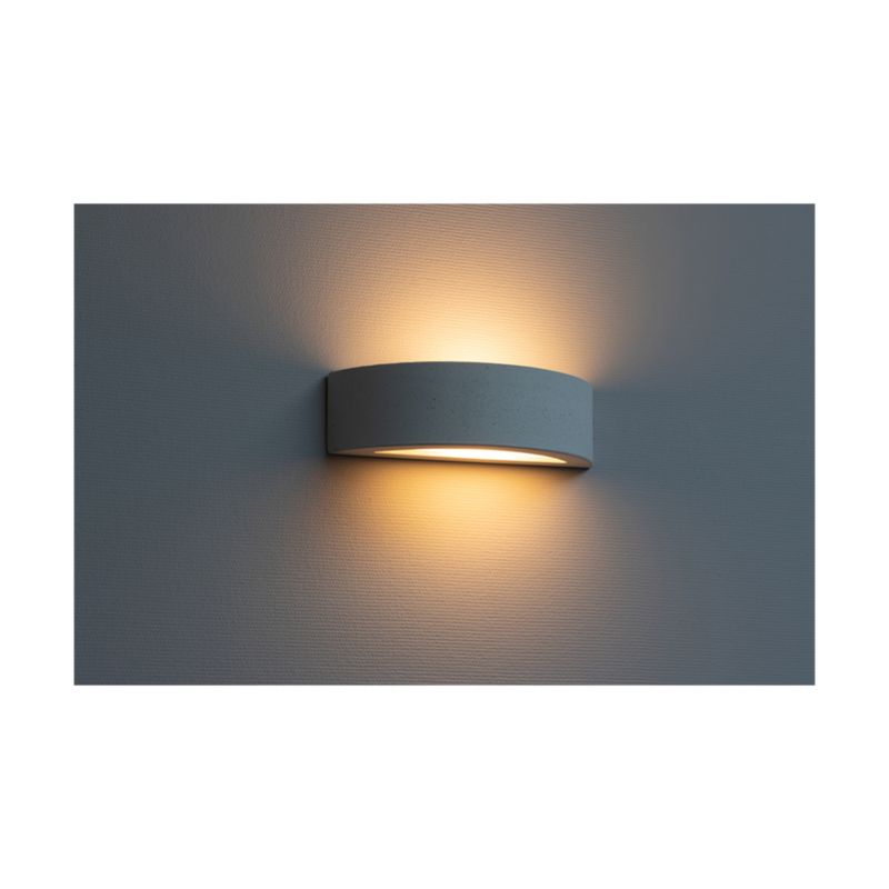 Kinkiet SPOT Light  1xE27 Max.40W Kompozycja Szarego Betonu z Szronionym Szkłem, Polski Producent, 1 szt.