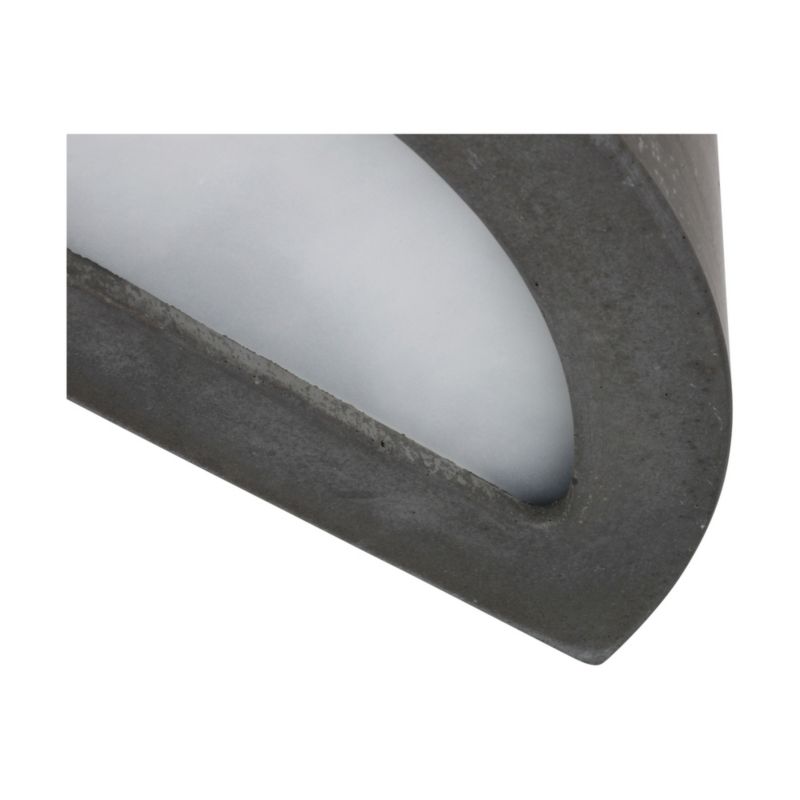Kinkiet SPOT Light  1xE27 Max.40W Kompozycja Szarego Betonu z Szronionym Szkłem, Polski Producent, 1 szt.