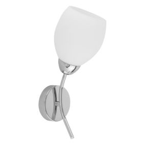 Kinkiet SPOT Light  1xE27 Max.60W Eleganckie Połączenie Chromu i Bieli od Polskiego Producenta, 1 szt.