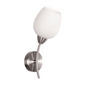 Kinkiet SPOT Light  1xE27 Max.60W Kombinacja Satyny i Bieli w Klasycznym Designie od Polskiego Producenta, 1 szt.