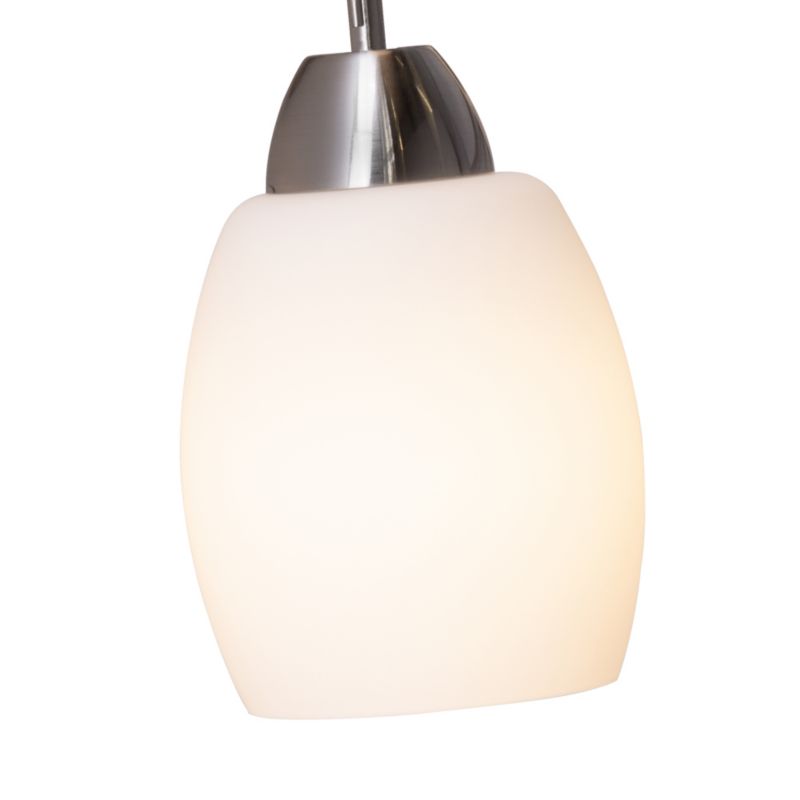 Kinkiet SPOT Light  1xE27 Max.60W Subtelne Połączenie Satyny z Białym Szkłem, Polski Producent, 1 szt.