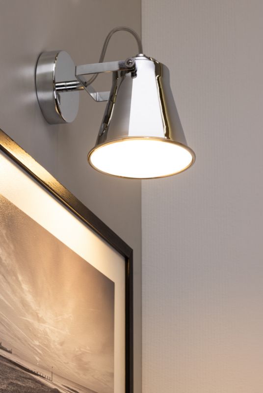 Kinkiet SPOT Light  1xE27 Max.60W Subtelny Chrom w Minimalistycznym Stylu, Polski Producent, 1 szt.