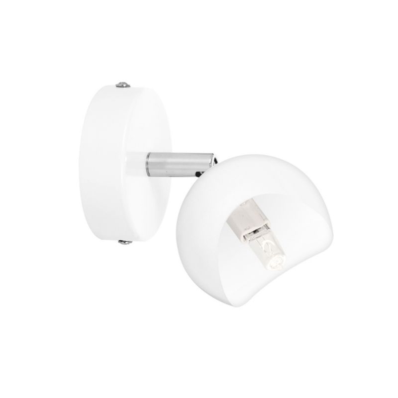 Kinkiet SPOT Light  1xG9 Max.28W Elegancka Biel w Minimalistycznym Designie, Polski Producent, 1 szt.