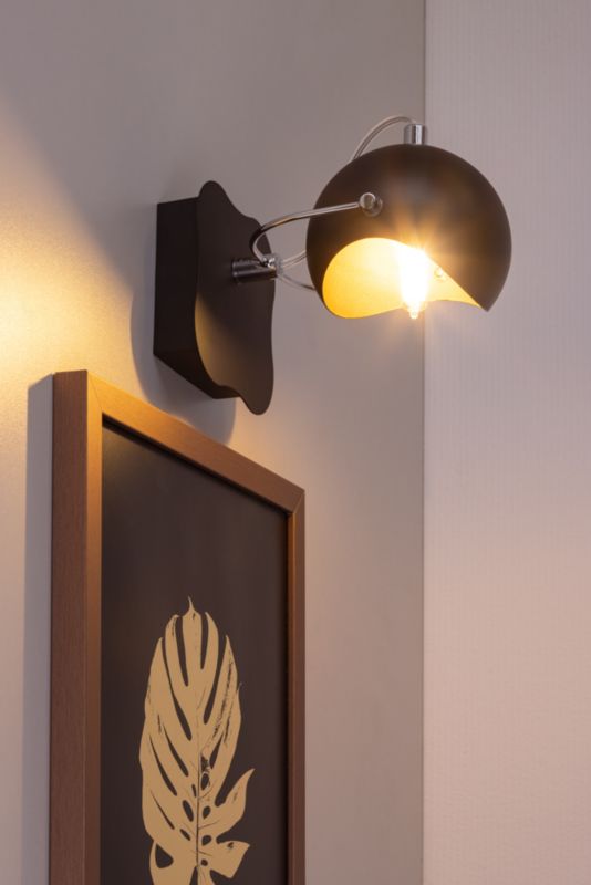 Kinkiet SPOT Light  1xG9 Max.28W Elegancka Czerń w Połączeniu ze Złotem, Polski Producent, 1 szt.