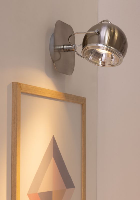 Kinkiet SPOT Light  1xGU10 LED 6W Elegancka Satyna w Klasycznym Stylu, Polski Producent, 1 szt.