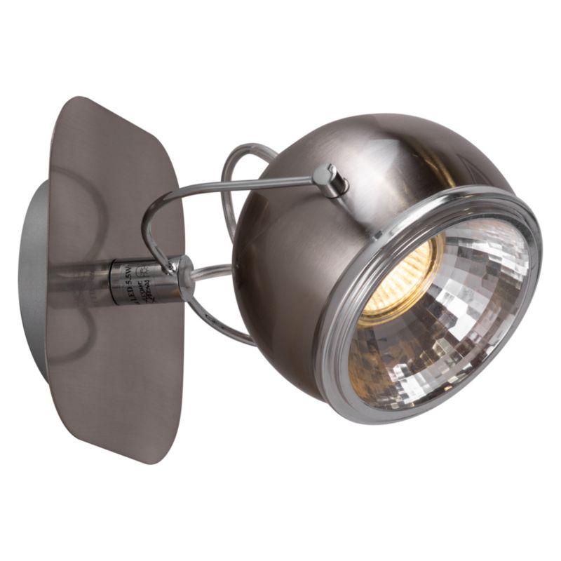 Kinkiet SPOT Light  1xGU10 LED 6W Elegancka Satyna w Klasycznym Stylu, Polski Producent, 1 szt.
