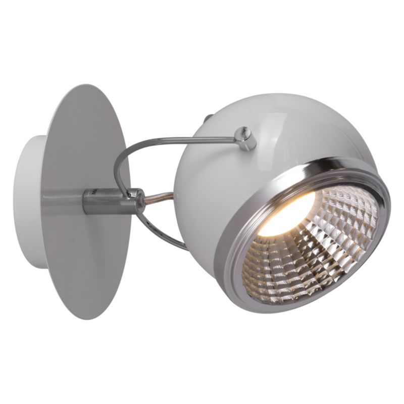 Kinkiet SPOT Light  1xGU10 LED 6W Klasyczna Biel w Minimalistycznym Stylu, Polski Producent, 1 szt.