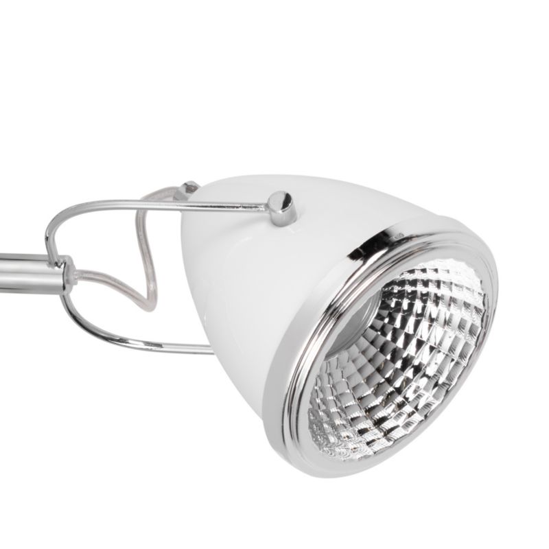 Kinkiet SPOT Light  1xGU10 LED 6W Klasyczne Połączenie Chromu i Bieli, Polski Producent, 1 szt.