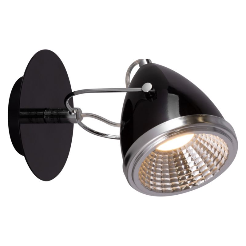 Kinkiet SPOT Light  1xGU10 LED 6W Połączenie Chromu i Czerni w Industrialnym Stylu, Polski Producent 1 szt.