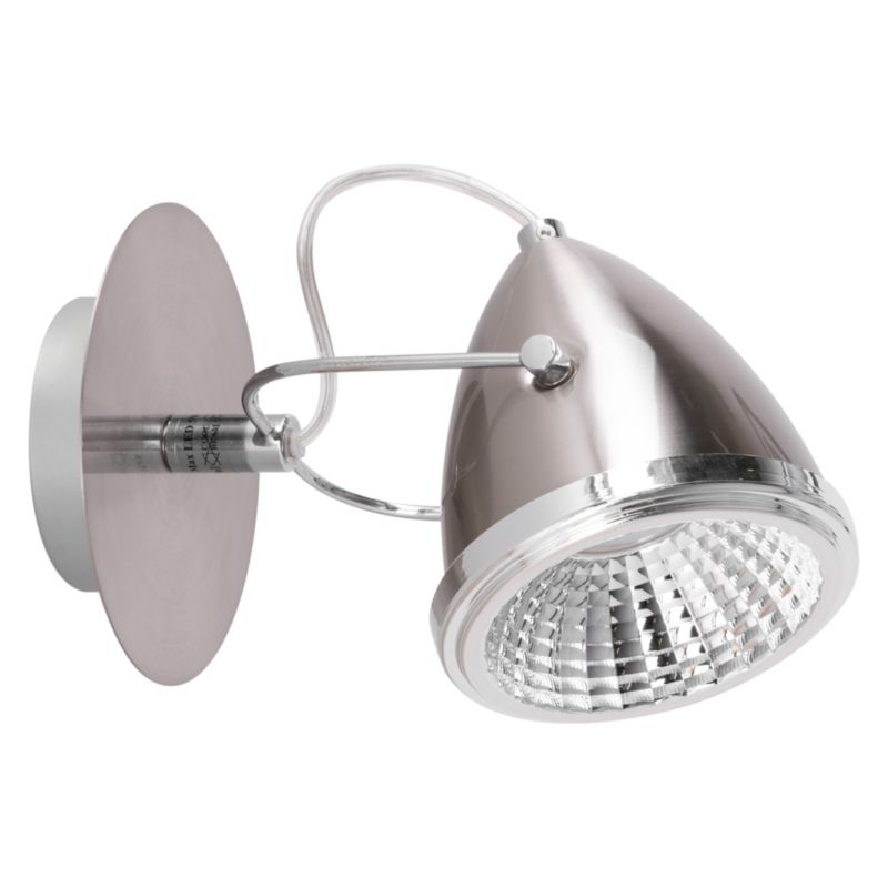 Kinkiet SPOT Light  1xGU10 LED 6W Połącznie Chromu i Satyny w Klasycznym Stylu, Polski Producent 1szt.