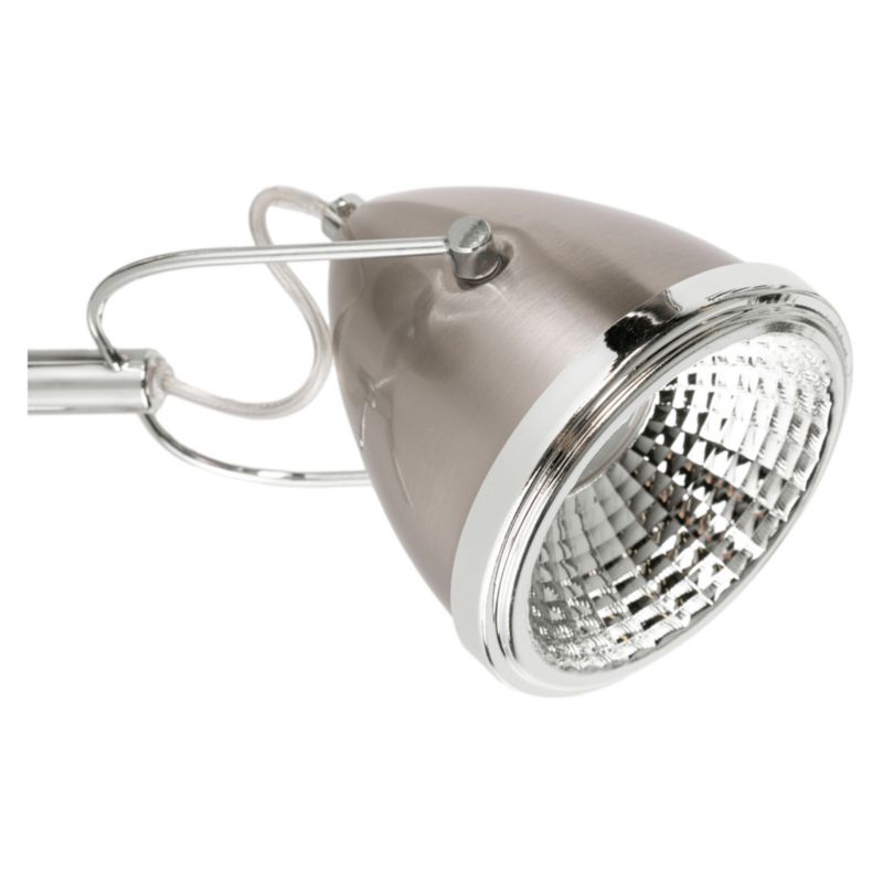 Kinkiet SPOT Light  1xGU10 LED 6W Połącznie Chromu i Satyny w Klasycznym Stylu, Polski Producent 1szt.
