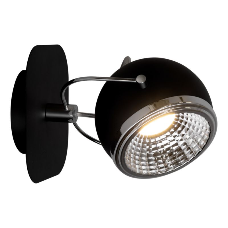Kinkiet SPOT Light  1xGU10 LED 6W Subtelna Czerń w Industrialnym Stylu, Polski Producent, 1 szt.