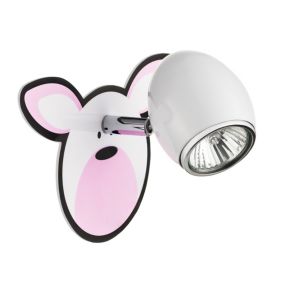 Kinkiet SPOT Light  1xGU10 Max.50W Biały z Wielokolorowym Wzorem w Królika, Polski Producent, 1 szt.