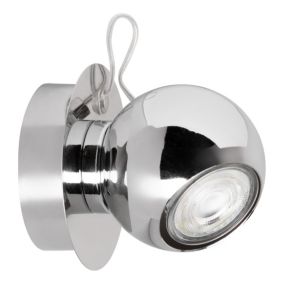 Kinkiet SPOT Light  1xGU10 Max.50W Elegancki Chrom w Klasycznym Stylu, Polski Producent, 1 szt.