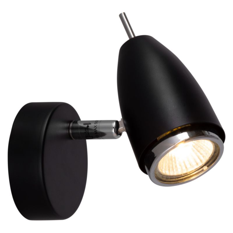 Kinkiet SPOT Light  1xGU10 Max.50W Klasyczna Czerń, Polski Producent, 1 szt.