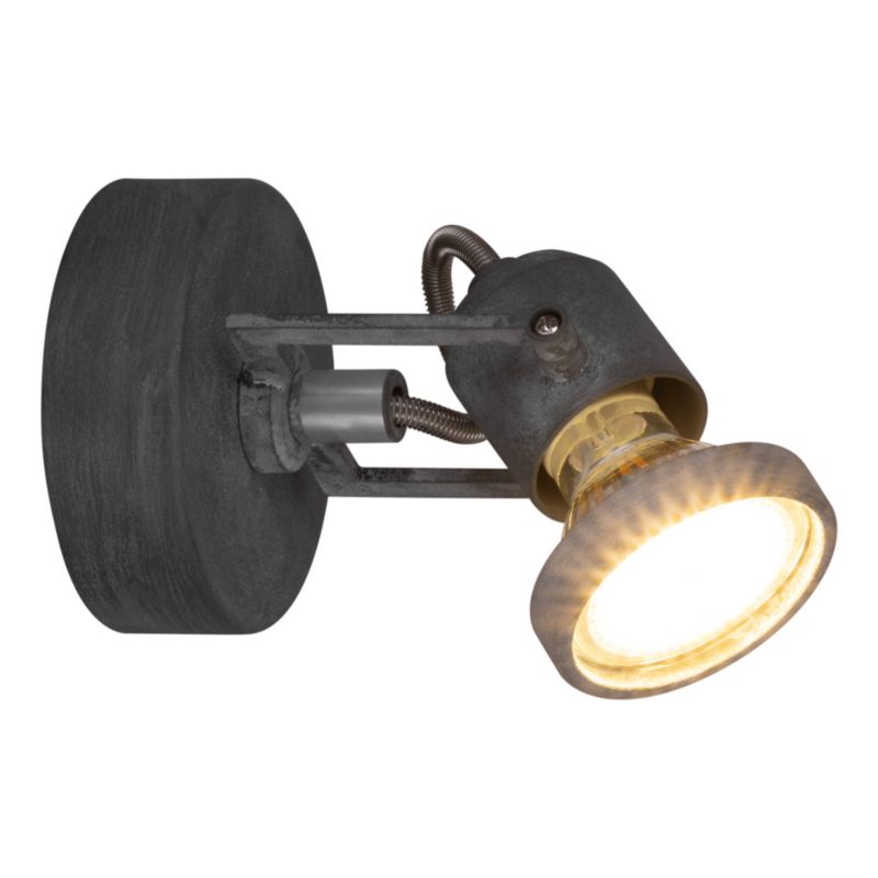 Kinkiet SPOT Light  1xGU10 Max.50W Szary Beton, Nowoczesny Styl od  Polskiego Producenta, 1 szt.