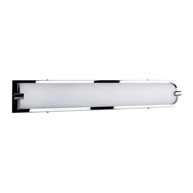 Kinkiet SPOT Light  1xLED 27W Eleganckie Białe Szkło w Połączeniu z Chromowym Akcentem, Polski Producent, 1 szt.