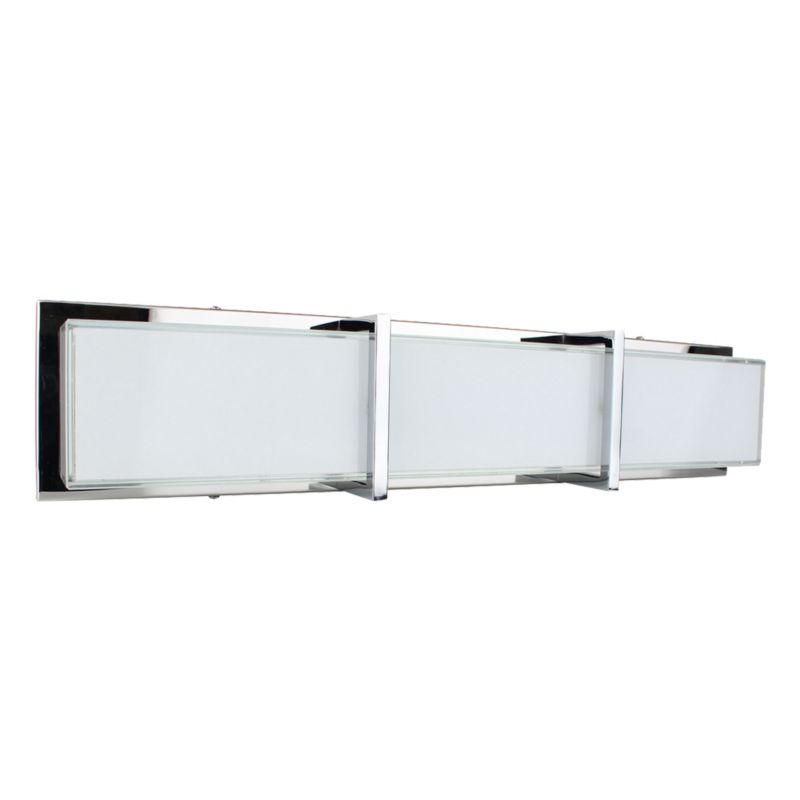 Kinkiet SPOT Light  1xLED 27W Minimalistyczne Połączenie Bieli z Akcentem Chromu, Polski Producent, 1szt.