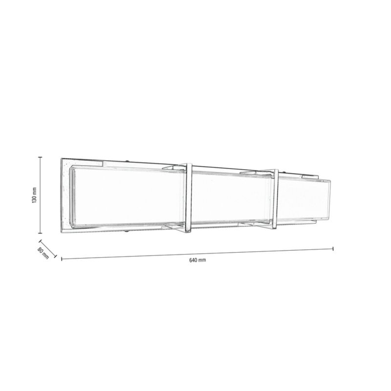 Kinkiet SPOT Light  1xLED 27W Minimalistyczne Połączenie Bieli z Akcentem Chromu, Polski Producent, 1szt.
