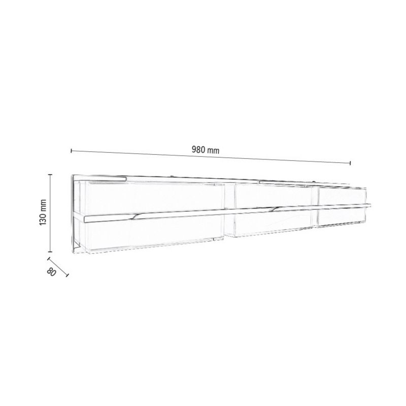 Kinkiet SPOT Light  1xLED 30W Kompozycja Bieli z Dodatkiem Chromu, Polski Producent, 1 szt.