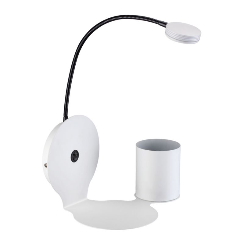 Kinkiet SPOT Light  1xLED 3W Eleganckie Połączenie Bieli z Dodatkiem Czerni, Polski Producent, 1 szt.