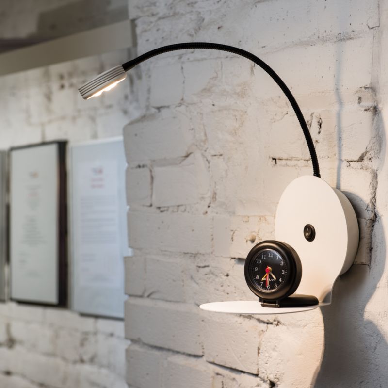 Kinkiet SPOT Light  1xLED 3W Subtelne Połączenie Bieli z Akcentem Czerni, Polski Producent, 1 szt.
