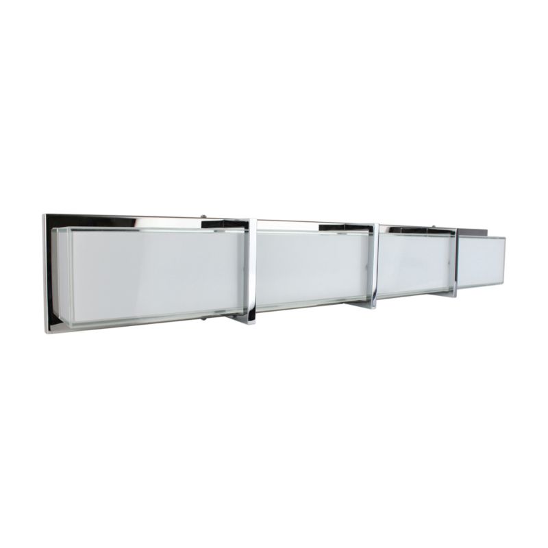Kinkiet SPOT Light  1xLED 40W Kombinacja Bieli z Dodatkiem Chromu, Polski Producent, 1 szt.
