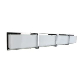 Kinkiet SPOT Light  1xLED 40W Kombinacja Bieli z Dodatkiem Chromu, Polski Producent, 1 szt.