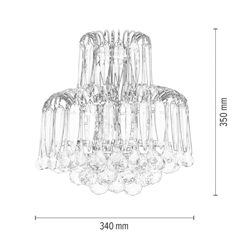 Kinkiet SPOT Light  2xE14 Max.40W Finezyjne Połączenie Zielonego i Transparentnego Szkła, 1 szt.