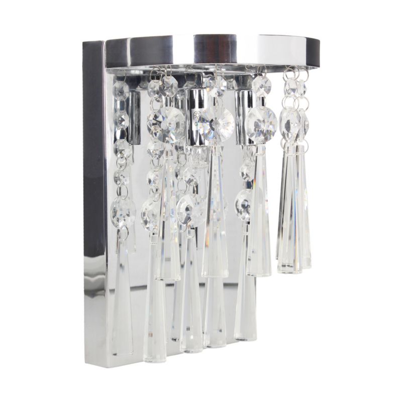 Kinkiet SPOT Light  2xG9 Max.3W Eleganckie Połączenie Chromu i Transparentnego Kryształu, Polski Producent 1szt.