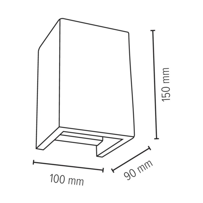 Kinkiet SPOT Light 2xGU10 Max.6W Biały Beton, Polski Producent, 1 szt.
