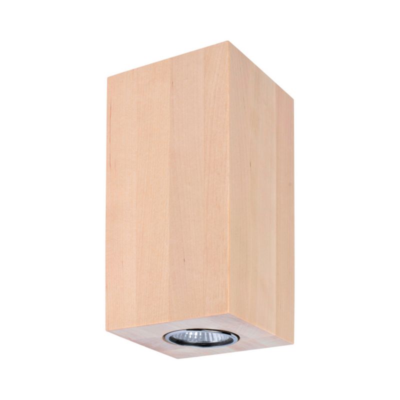 Kinkiet SPOT Light  Square 2xGU10 Max.6W Naturalna Brzoza FSC, Polski Producent, 1 szt.