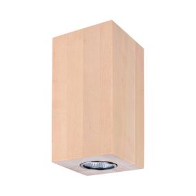 Kinkiet SPOT Light  Square 2xGU10 Max.6W Naturalna Brzoza FSC, Polski Producent, 1 szt.