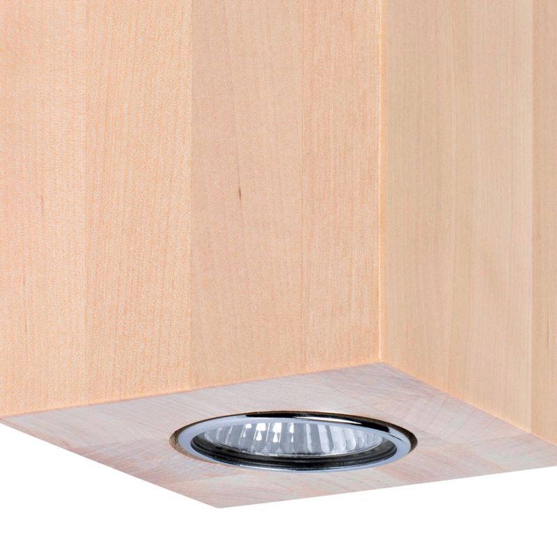 Kinkiet SPOT Light  Square 2xGU10 Max.6W Naturalna Brzoza FSC, Polski Producent, 1 szt.