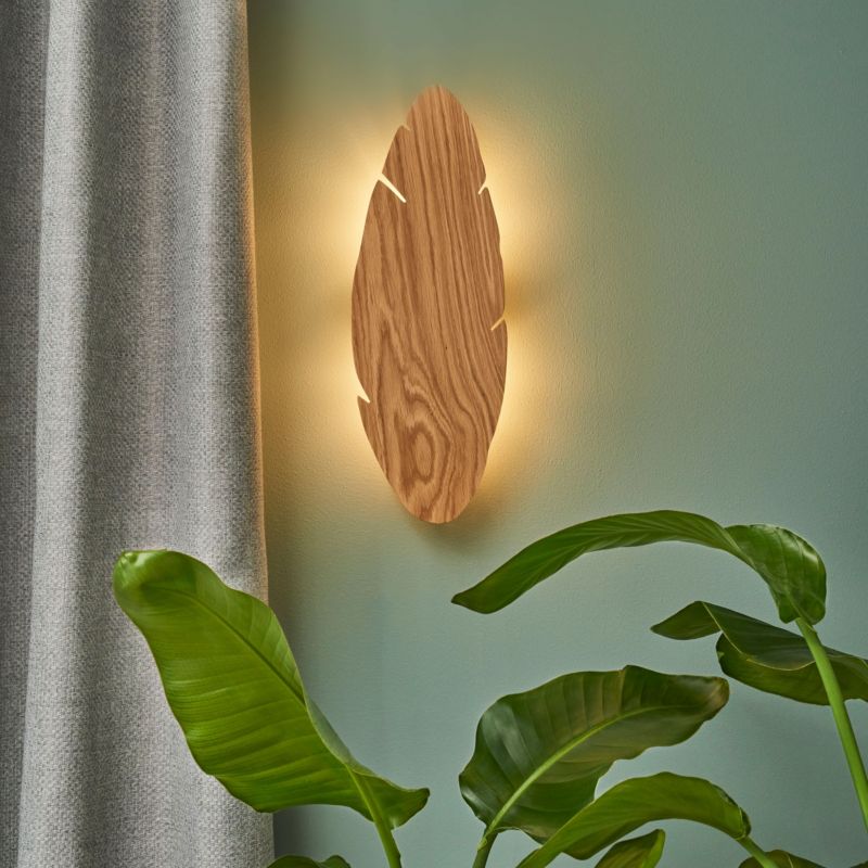 Kinkiet TK Lighting Hoja Wood 2 x G9 drewno