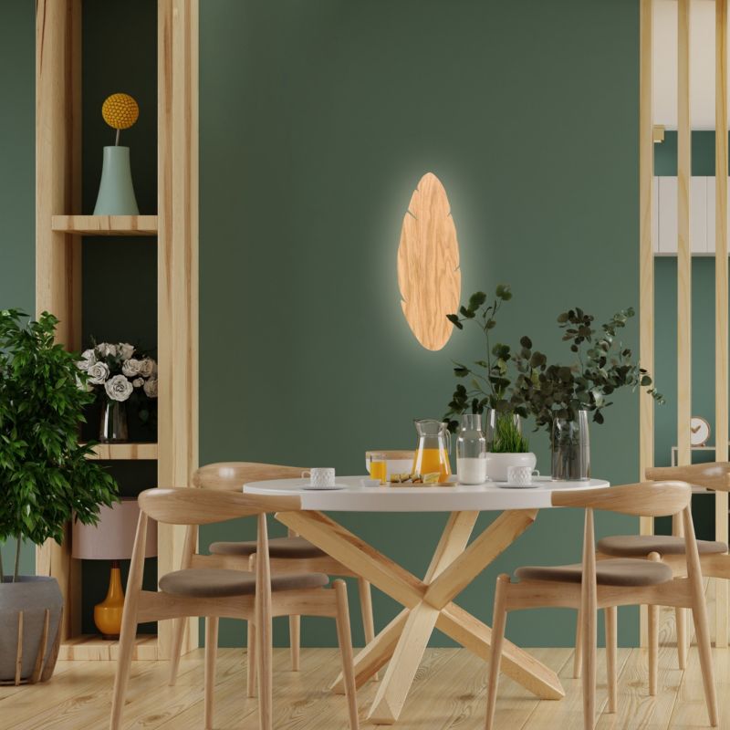 Kinkiet TK Lighting Hoja Wood 2 x G9 drewno
